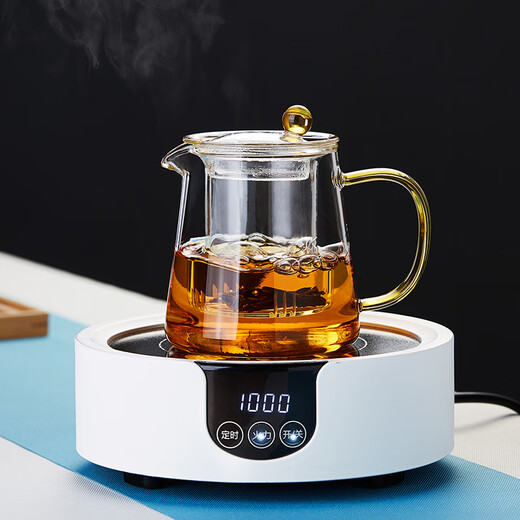 Mesni thickened glass teapot heat-resistant glass tea maker home with filter kung fu tea set