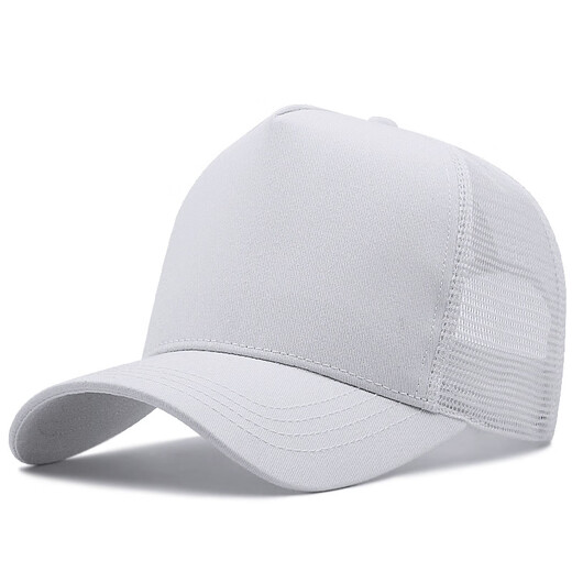 BuyYii Big head circumference high top hat men's summer breathable baseball cap large brim sunshade hard top duck tongue mesh cap YSM-96 black XL (60cm or above)