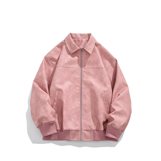 Heidiluo American jacket for men and women in autumn and winter brown lapel leather jacket high-end suede jacket for men and women brown regular XL (recommended 110-125 Jin Jin equals 0.5 kg)