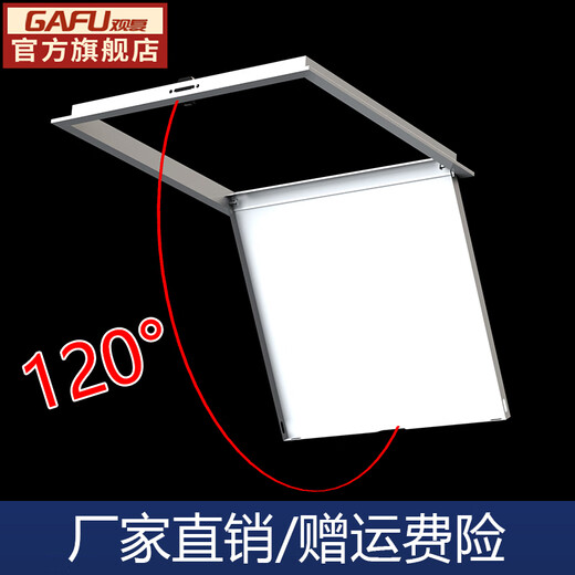 OUFENQI aluminum alloy access hatch ceiling decorative cover finished central air conditioning sewer pipe repair inspection door hole magnetic type opening 150*150mm universal ceiling wall extra thick