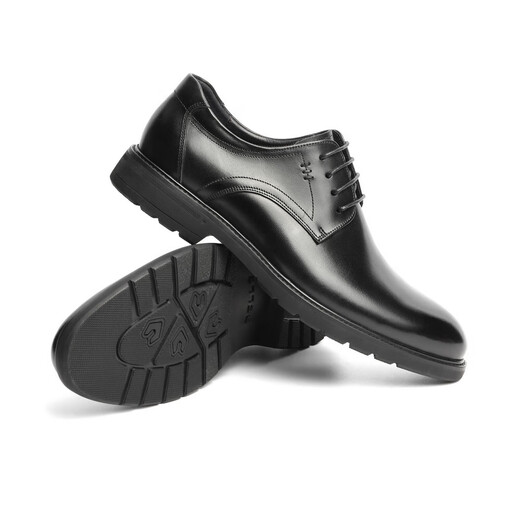 Belle Business Leather Chaussures Cow's Cow Cuir Commuter Formal Leather Chaussures Chaussures de mariage A0558CM1 Black 2 41