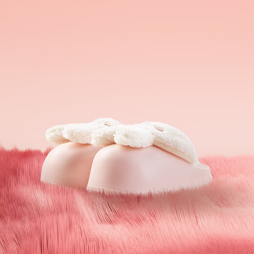 Balabala children's cotton slippers cartoon boys plus velvet slippers home non-slip warm baby waterproof fur slippers girls autumn and winter