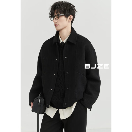 
Earl Zoer [Camel Fleece] fixed wool double-sided wool jacket for men's commuter jacket 2024 autumn and winter new model Z441837 root beer XL 180