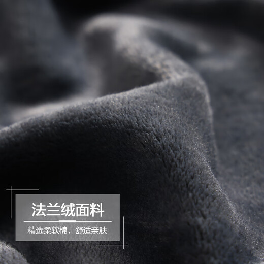 Yalu Pajamas Men's Winter Plus Velvet Thickened Flannel Pajamas Extra Long Men's Bathrobe Large Size Home Clothes Winter Style NSCHH-186 Gray Mainly recommended model is thicker XL Men's recommendation 130-150Jin Jin is equal to 0.5 kg