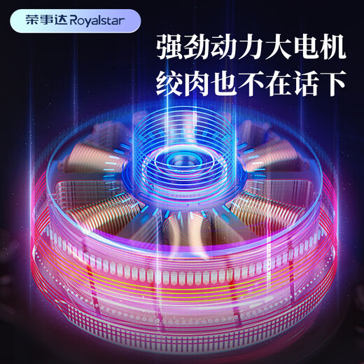 Royalstar garlic beater electric garlic pounder household garlic artifact meat grinder baby food supplement cooking machine garlic pounder gilt blue 6-leaf knife + powerful meat grinder