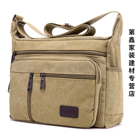 Dixin casual canvas bag construction site tool bag shoulder crossbody bag large repair portable tool bag men large black