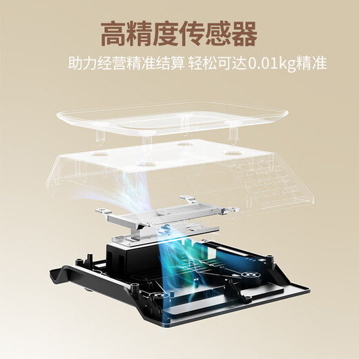 豪庭（HAOTING）称重电子秤商用高精度厨房秤食品秤千克秤超市菜场水果蔬菜30kg公斤计价秤台秤 【八仓速发】液晶不锈钢凹盘