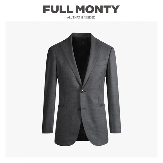 Full Monty Wollanzug Jacke Herren grauer Freizeitanzug Top Business Professional Kleidung Dunkelgrau 1230 42