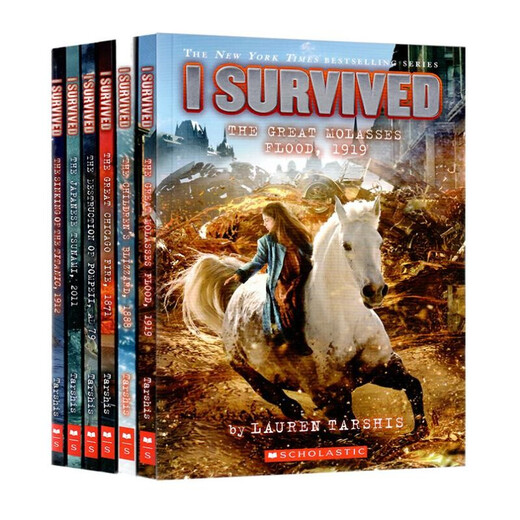 学乐幸存者6册  I Survived 英文原版  灾难历史章节书 逃生指南 课外阅读 世界重大事件 6-15岁美国学乐出版社  小学教辅
