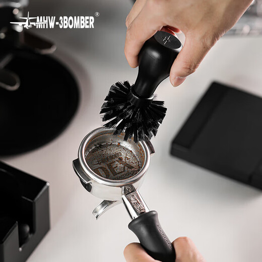 MHW-3BOMBER bomber ABS powder bowl cleaning brush coffee machine handle cleaning brush bar tool coffee handle cleaning brush powder bowl cleaning brush (51-58mm universal)