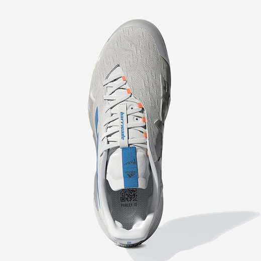 阿迪达斯（adidas）男鞋新款网球鞋 狼牙系列蒂姆同款Barricade12 运动休闲鞋 白/灰/蓝 GY1369 42