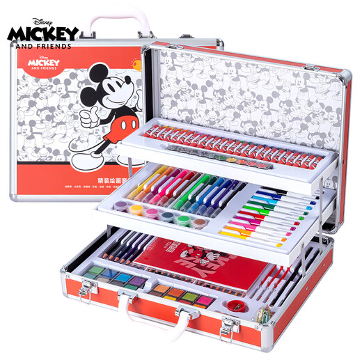 Ensemble de broussailles Disney 160 pièces de peinture pour enfants coffret cadeau de dessin ensemble de peinture ensemble de peinture brosse aquarelle de papinerie de papeterie