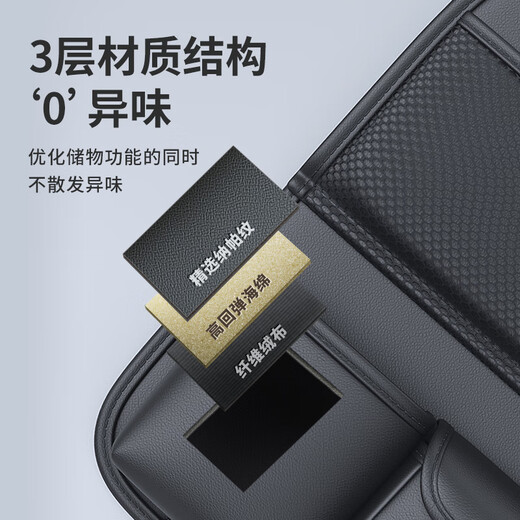 Qi Selection Car Storage Bag Seat Back Storage Rack Children's Car Back Seat Folding Table Dining Table Multifunctional Storage Bag in Car Ruby Red - Upgraded Folding Table Board