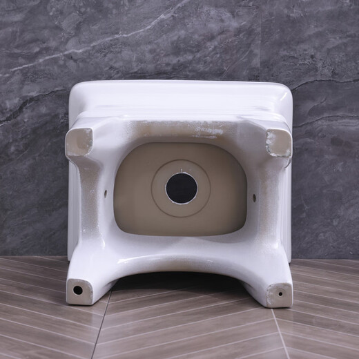 Lefit (lfte) bathroom ceramic wash mop pool balcony mop trough household Taiwan-controlled large, medium and small mop basin courtyard mop pool 921 manual water delivery to home