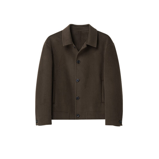 Guillaume de Mons Aojia Coacción Short Winter Winter Wool Coat Woolen Coat Camel Camel Lool Coat de lana de alta gama Té negro M marrón M
