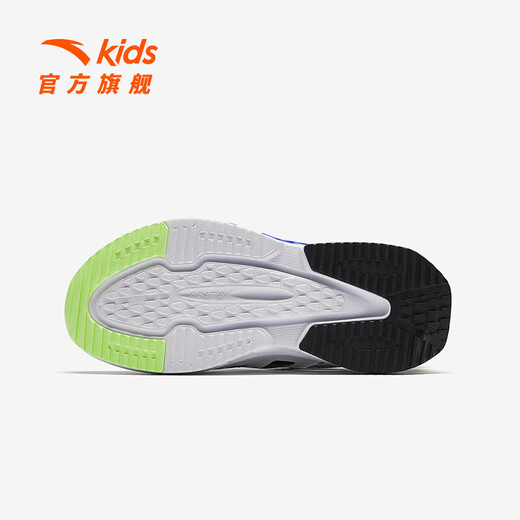 ANTA Children's Sandals Men's Beach Shoes 2024 Summer New Style Baotou Knob Button Comfortable Breathable Sports Frame Shoes ANTA White/Black/Silver-2 37