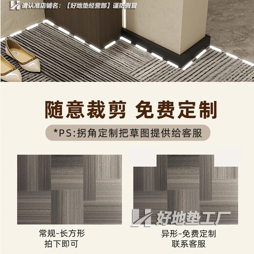 Eingangstürbodenmatte 2025 Eingangstür der neuen Stil Fußmatte Anti-Rutsch schmutziger-resistenter Tür Außentürmatte Veranda Teppich Grau-15271 120 cm*160 cm Upgrade 9. Generation Dirty-Resistant Falman