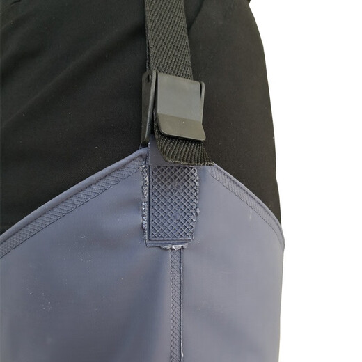 Hongshiyu half-length over-the-knee waders, ultra-high tube half-length rain pants, rain boots, men's rice transplanting shoes, fishing and fishing pants, watering agricultural use, blue fishing pants, shoe size 39