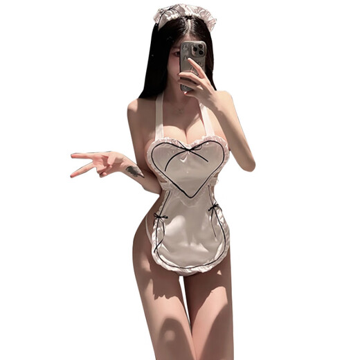 惹火猫（cupidcat）情趣内衣性感制服诱惑连衣裙火辣女仆露背角色扮演睡衣 R1503白