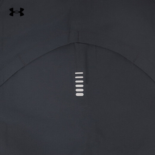 安德玛（Under Armour）男子运动夹克春季弹力梭织面料连帽运动外套1377486 黑色002 L
