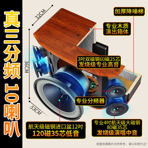 山水（SANSUI） FK-101专业10喇叭家用商用家庭美声k歌音响套装点歌机大功率卡拉OK音箱功放一体机影院 FK121卡包箱+功放+山水双话筒