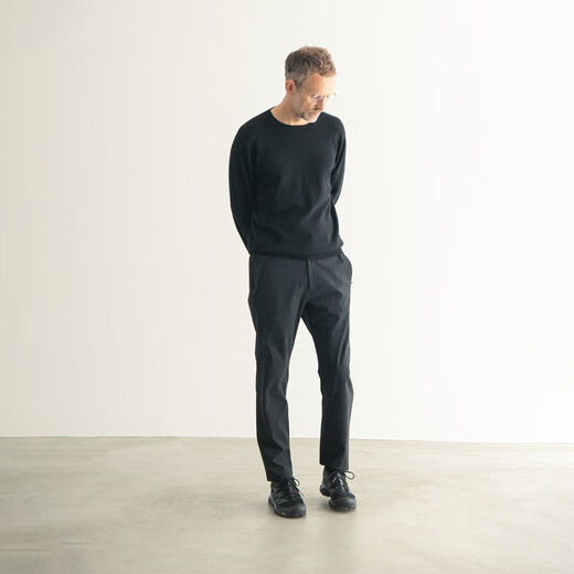 CARE OF LORD Artist Series Merino High Weight Cotton Wool Men's Autumn and Winter Round Neck Pullover Sweater 5608 Black 2XL