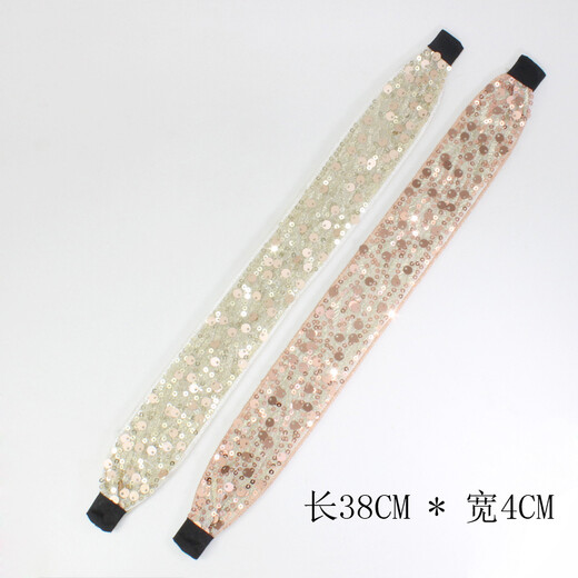 Lingchuan Korean version of girls' hair stickers, long magic stickers, hairbands, children's hairbands, bangs stickers, magic stickers for sticky hair, long style (black+pink+blue)