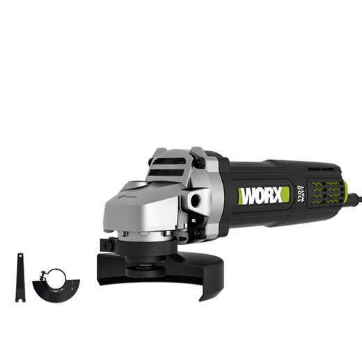 WORX WU816 Angle Grinding Machine 1100 Watt Industrial Grade Grinding Grinding Machine Grinding Machine Hand Grinding Wheel WU826 Stone Cutting Ordinary 4-Piece Set