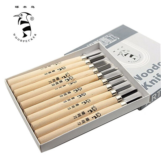 Woodpecker carving knife woodcut printmaking tool carving seal cutting tool art rubber student handmade woodworking wood carving 3-piece set