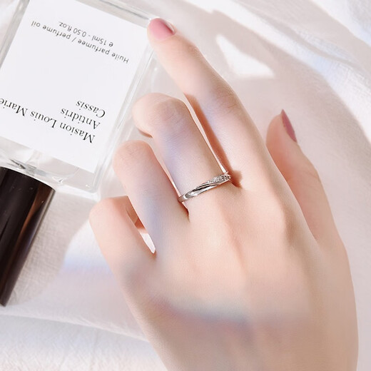 GIEVSZHE couple rings for men and women, fashionable jewelry for girlfriends on her birthday, Chinese Valentine's Day, light luxury style - adjustable opening (free engraving)