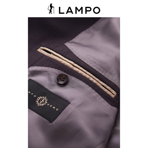 Blue Leopard (LAMPO) special offer super slim business suit suede single slit suit men's formal suit Raphael Red 48 (170/96) C