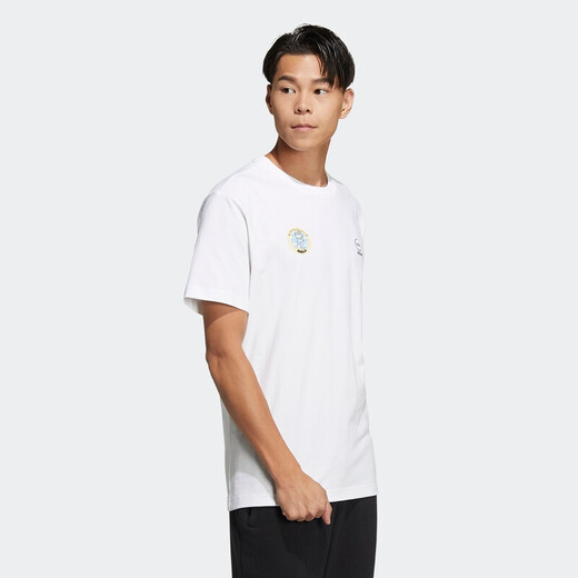 【9成新】阿迪达斯 ADIDAS NEO 男子 运动休闲系列 M SW SLOGAN TEE 运动 短袖上衣HC9740 L码
