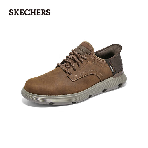 Skechers flash wear shoes men's shoes summer thin casual business shoes soft sole pedal derby shoes comfortable work shoes 205046