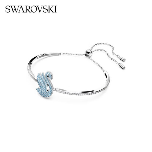 Swarovski SWAN blue swan bracelet for girls, birthday gift for girlfriend, female 5660595