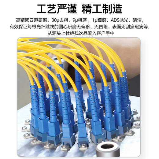Uplian Broadcast- und TV-Klasse APC Slant Octave Single-Mode-Glasfaser-Jumper SC/APC-SC/FC/LC/ST UPC Single Core Tail Fiber Optic Lilling Extension Cable Kabel TV-Top-Box Single-Core-Single-Core-SC/APC-LC/UPC 30 Meter