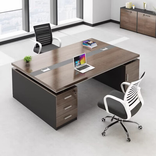 Boxen desk two-person face-to-face double-seat boss desk and chair combination manager computer desk modern integrated workstation 1.4 meters double table