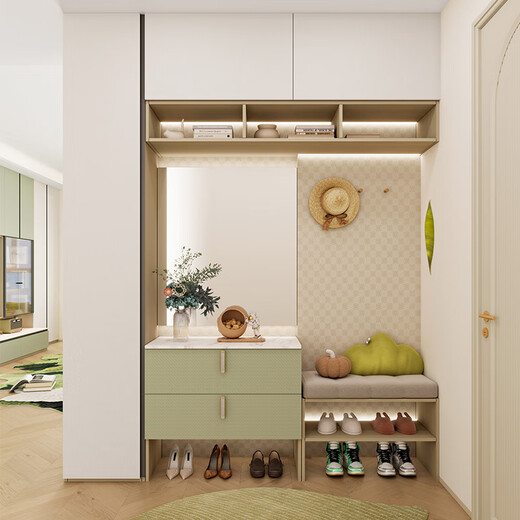 Sophia Wardrobe 30 Whole House Customized Package Bedroom Furniture Integrated Wardrobe TV Cabinet Combination Entry Shoe Cabinet 30 Whole House Customized Package