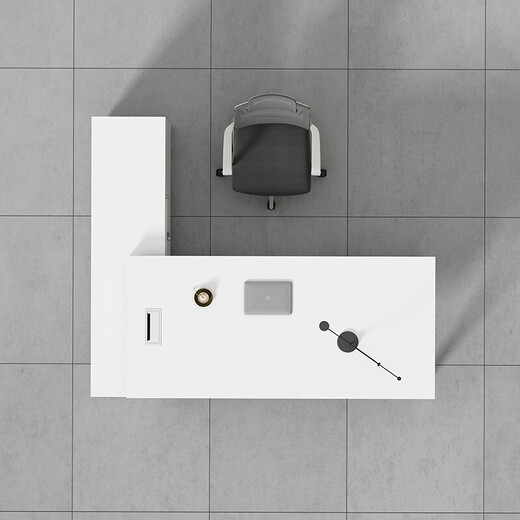 Linlan CEO desk executive desk boss desk warm white desk office furniture 1800*800 including side cabinets without chairs