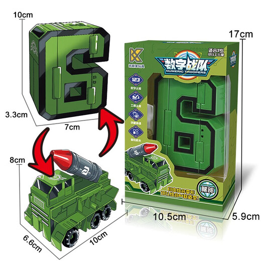 Case Family Toys Kinder große digitale digitale deformierte Mecha-Spielzeug-Bausteine ​​für Jungen und Mädchen für Jungen und Mädchen 2-6 Jahre 0-9 Digitale Roboter-Kombination Großer Geschenkbox Komplettes Set von 10 Modellen + Helm + Rüstung
