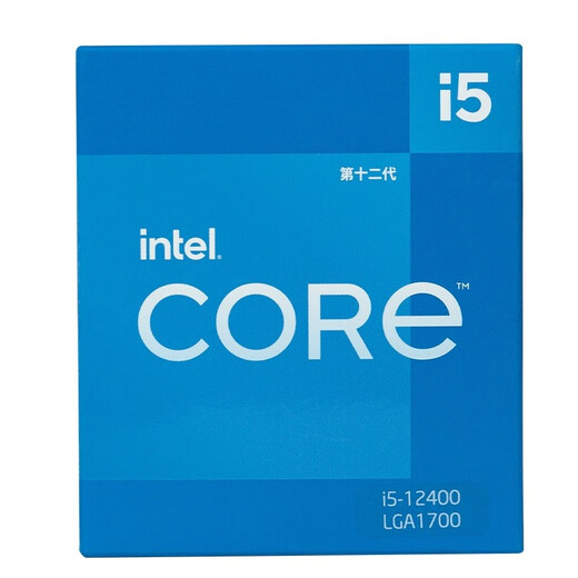 英特尔（Intel）12代酷睿CPU处理器 台式机处理器 盒装CPU 12代i5-12400 盒装【6核12线程】