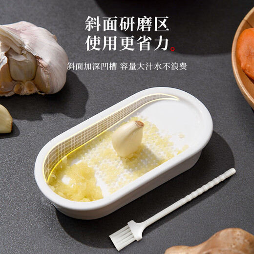 SP SAUCE Japanese ceramic ginger paste artifact garlic paste ginger paste bowl rub ginger juice garlic grinder yam paste mud grinder large size