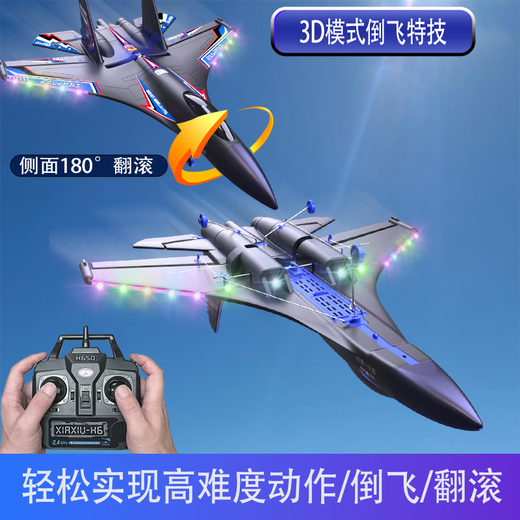 Yunya J11Pro Wasser, Land und Luftfernbedienung Flugzeug Automatische Balance Professionelle Fettflügelgleitmodell Flugzeug Jungen Chinese Valentinstag Geschenk [Professional Version] J11-pro Schwarz