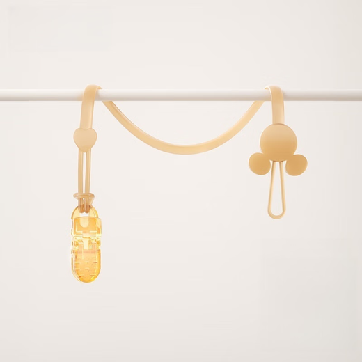 LNGA LANDGRE teether anti-falling chain baby bite pacifier chain clip baby silicone molar stick anti-falling chain Mickey* Mickey* food grade silicone chain 2 pieces 0 pieces