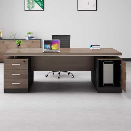 Boxen desk two-person face-to-face double-seat boss desk and chair combination manager computer desk modern integrated workstation 1.4 meters double table