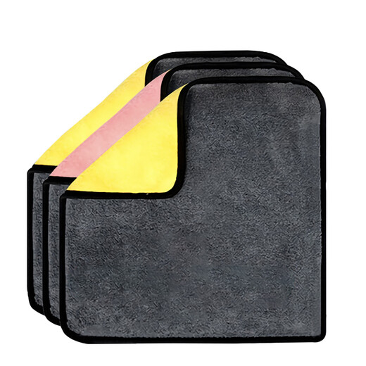 Jinghui Sichuang fiber rag 30*40cm 3 car wash towels car wipe cloth traceless thickened double-sided absorbent without lint and remove oil stains