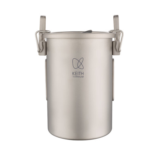 KEITH pure titanium non-paste pot rice steamer titanium pot rice cooker ball kettle rice cooker lightweight kitchenware set rice cooker Ti6300