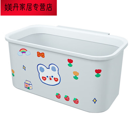 Meng Daixia Nacht Korb hängende Korb auf dem Bett Rack Crib Crib Storage Box Windel Hängende Beutel Babyzimmer Schlafsaalbett graues Gehäuse * 3 + Drei-teiliger Hangkorb * 1 [4