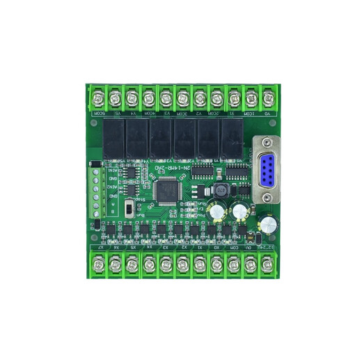 Domestic plc industrial control board programming controller fx2n-10/14/20/24/30/mr/mt with 485 analog value with 485 single board FX2N-14MR