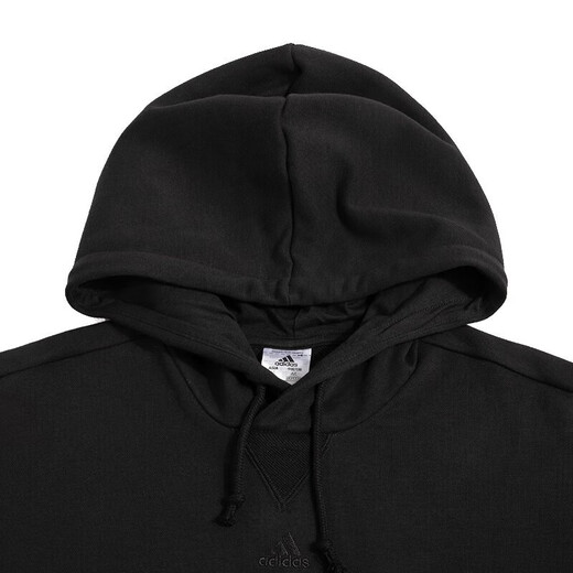阿迪达斯 （adidas）卫衣男士2025春秋季新款运动服针织连帽上衣套头衫IC9759 IC9758黑色  2XL