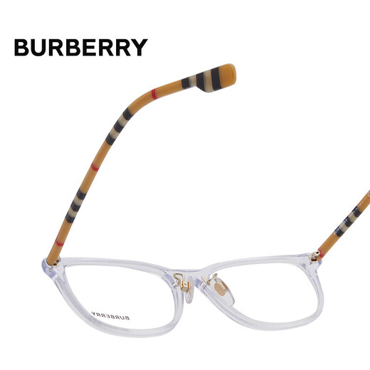 BURBERRY光学眼镜巴宝莉镜框博柏利近视镜架时尚格纹镜腿2371D 3889